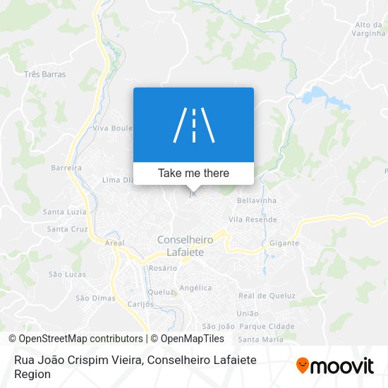 Rua João Crispim Vieira map