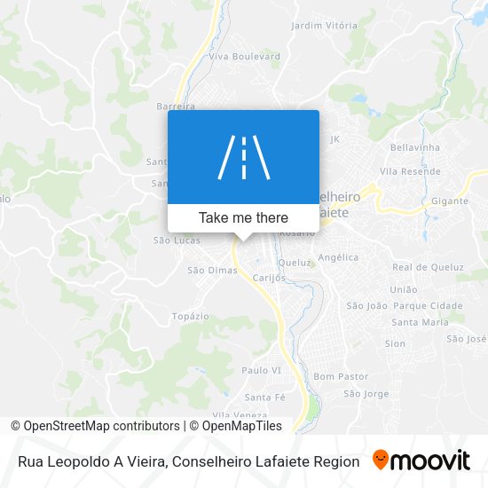 Rua Leopoldo A Vieira map