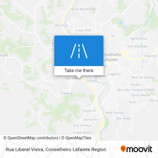 Rua Liberal Vieira map