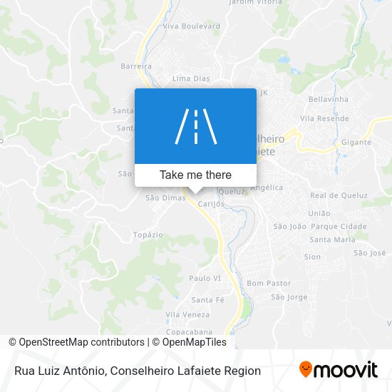 Rua Luiz Antônio map