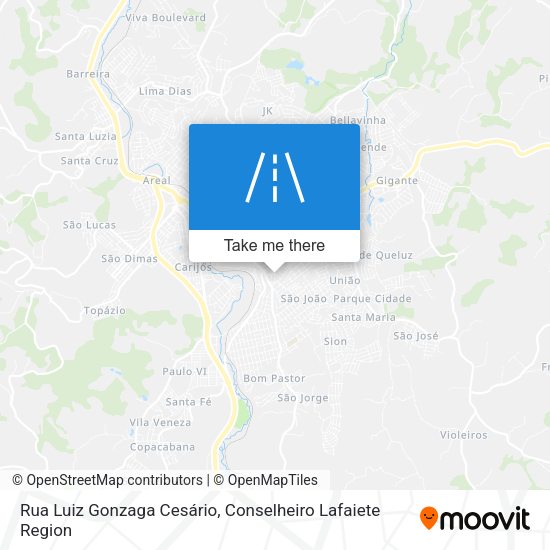 Rua Luiz Gonzaga Cesário map