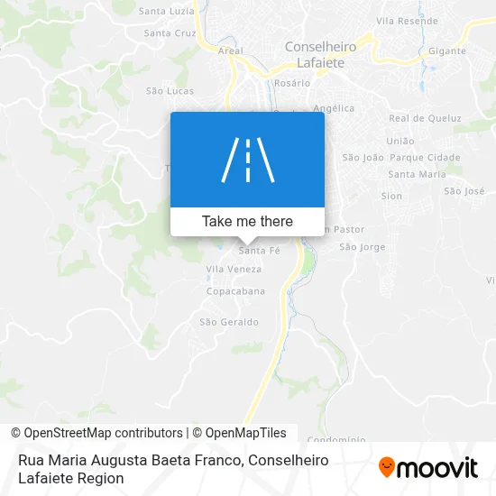 Rua Maria Augusta Baeta Franco map