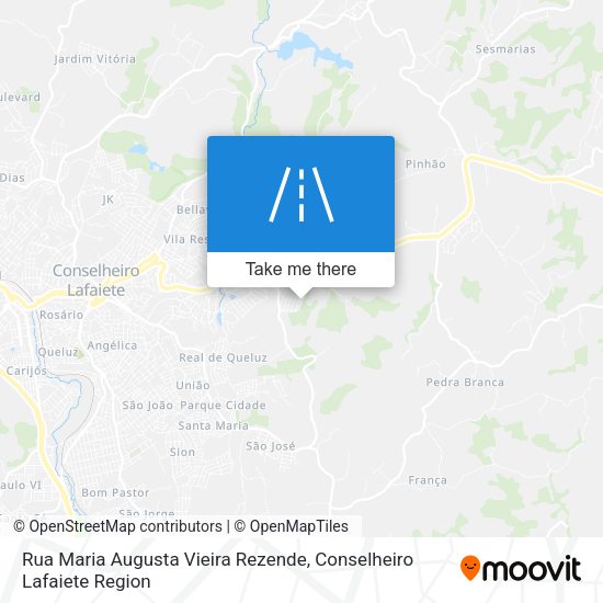 Rua Maria Augusta Vieira Rezende map