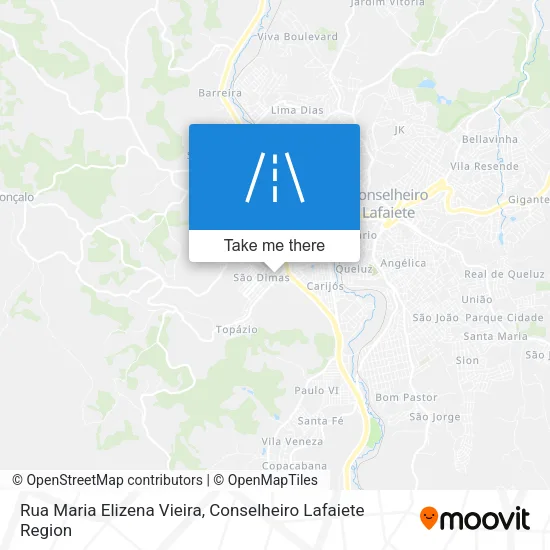 Rua Maria Elizena Vieira map