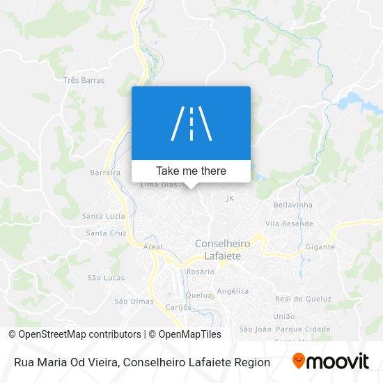 Rua Maria Od Vieira map