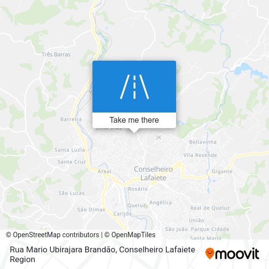 Rua Mario Ubirajara Brandão map