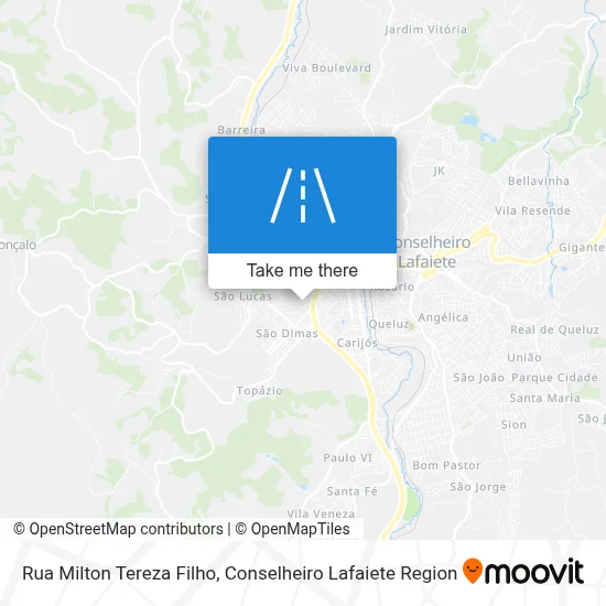 Rua Milton Tereza Filho map