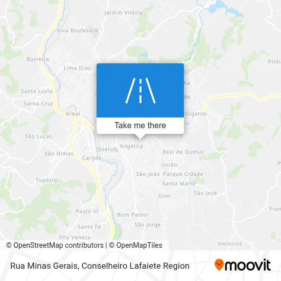 Rua Minas Gerais map
