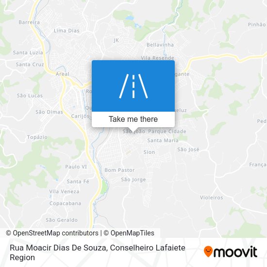 Rua Moacir Dias De Souza map