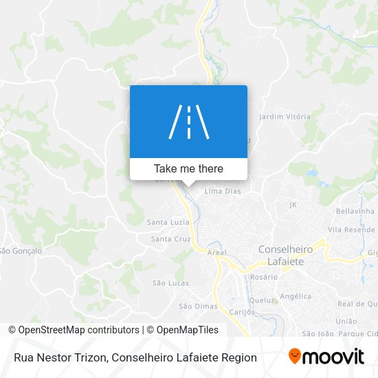 Rua Nestor Trizon map