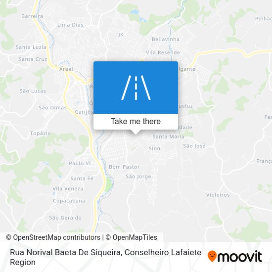 Rua Norival Baeta De Siqueira map