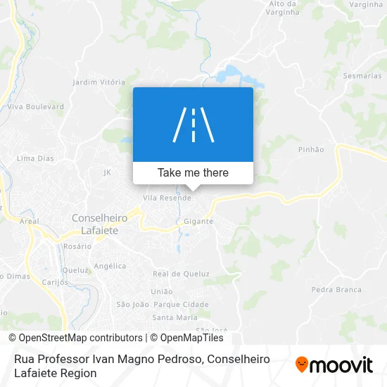 Rua Professor Ivan Magno Pedroso map