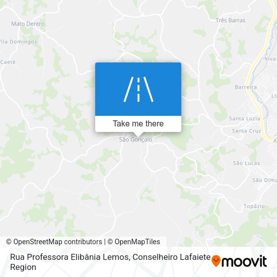 Rua Professora Elibânia Lemos map