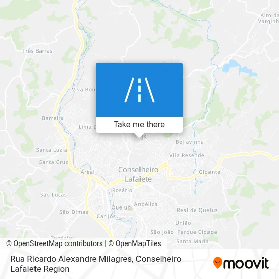Rua Ricardo Alexandre Milagres map