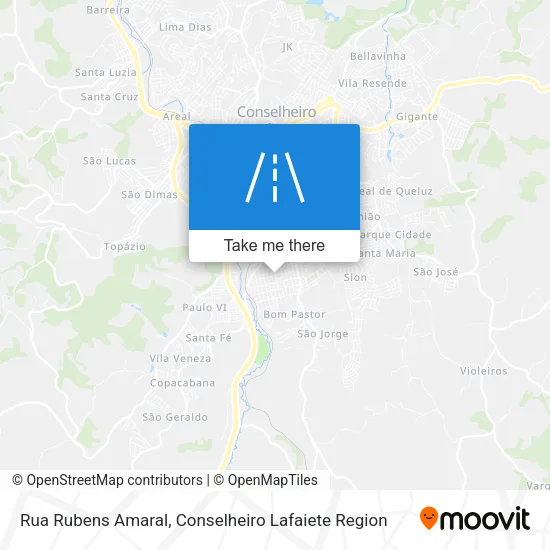 Rua Rubens Amaral map