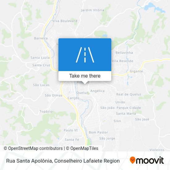 Rua Santa Apolônia map