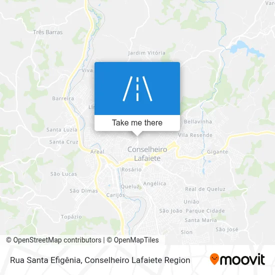 Rua Santa Efigênia map
