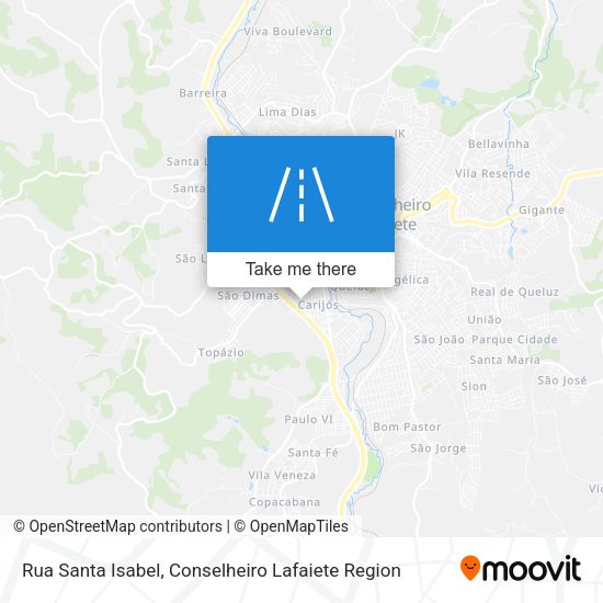 Rua Santa Isabel map