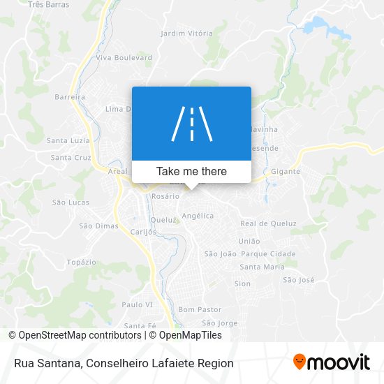 Rua Santana map