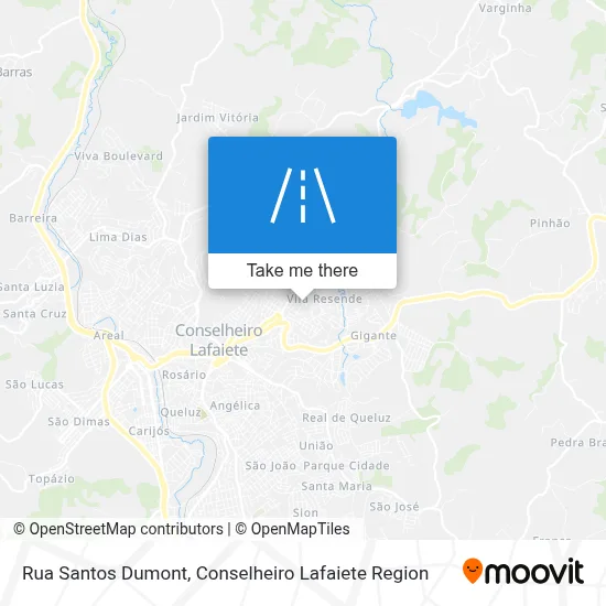 Rua Santos Dumont map