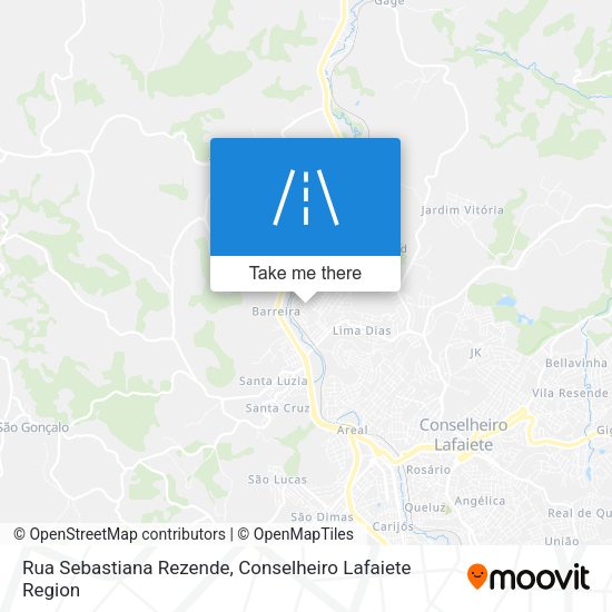 Rua Sebastiana Rezende map