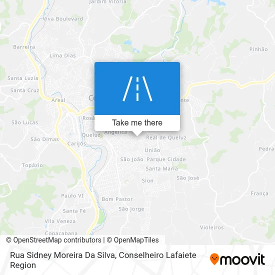 Rua Sidney Moreira Da Silva map