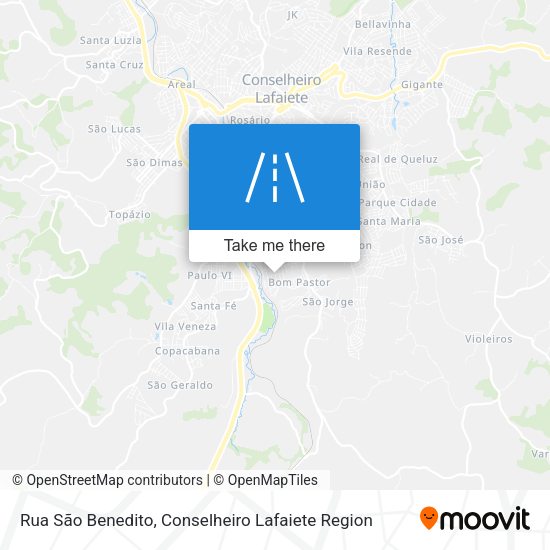 Rua São Benedito map