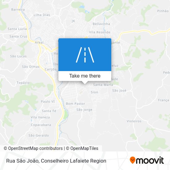 Rua São João map