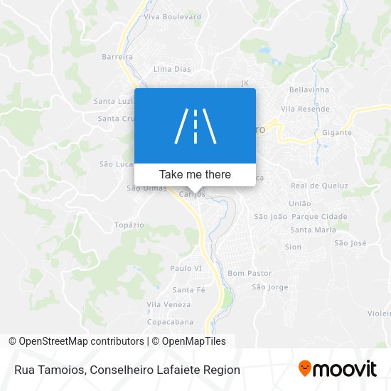 Rua Tamoios map