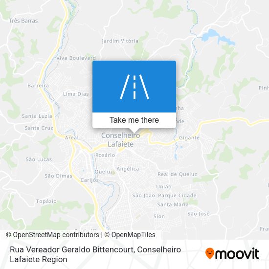 Rua Vereador Geraldo Bittencourt map