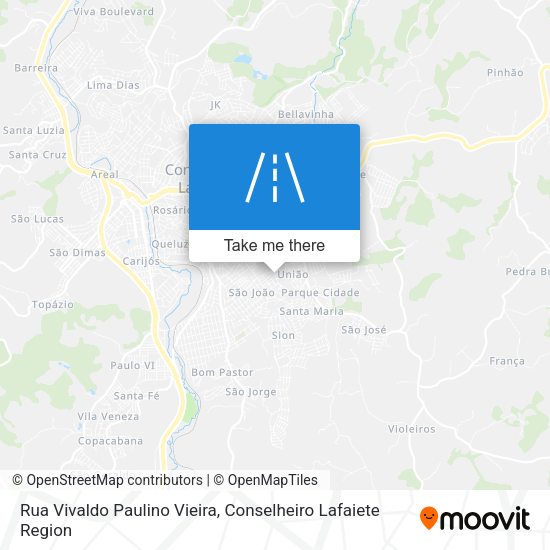 Rua Vivaldo Paulino Vieira map