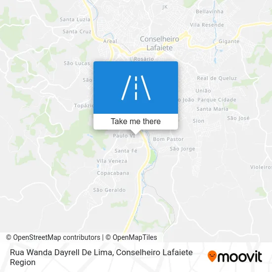 Rua Wanda Dayrell De Lima map