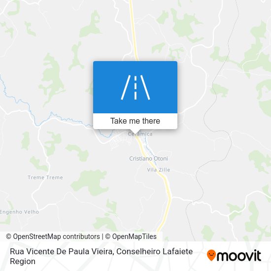 Rua Vicente De Paula Vieira map