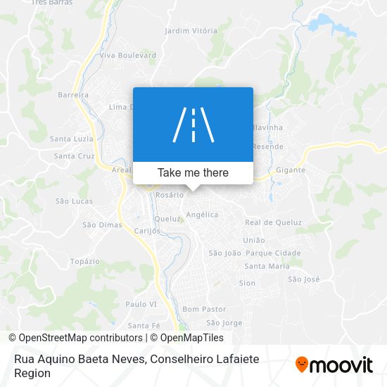 Rua Aquino Baeta Neves map