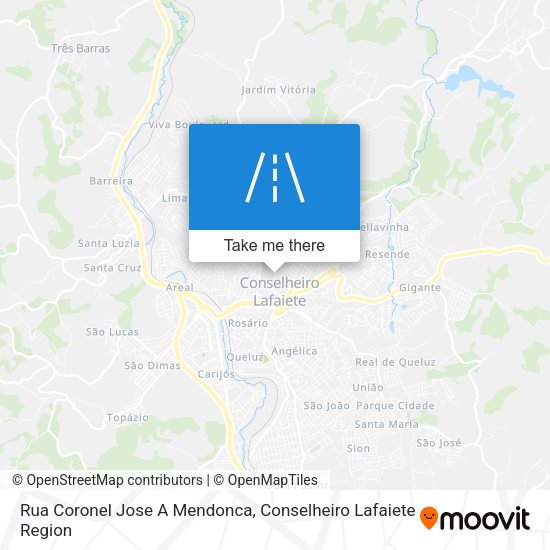 Rua Coronel Jose A Mendonca map