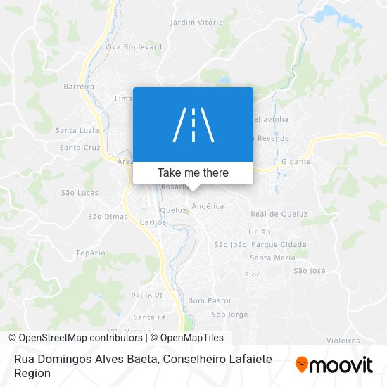Rua Domingos Alves Baeta map