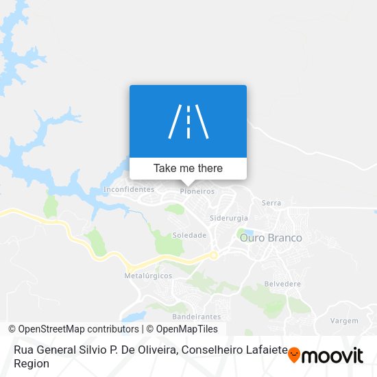 Rua General Silvio P. De Oliveira map