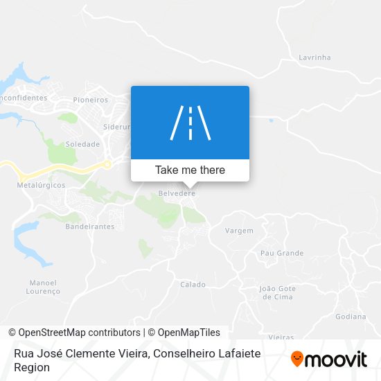 Rua José Clemente Vieira map