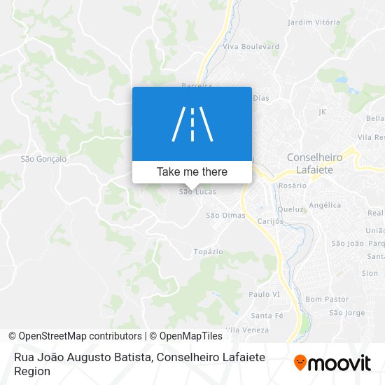 Rua João Augusto Batista map