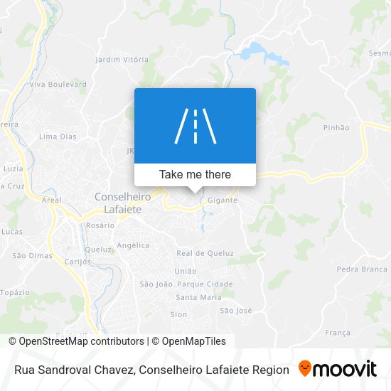 Rua Sandroval Chavez map