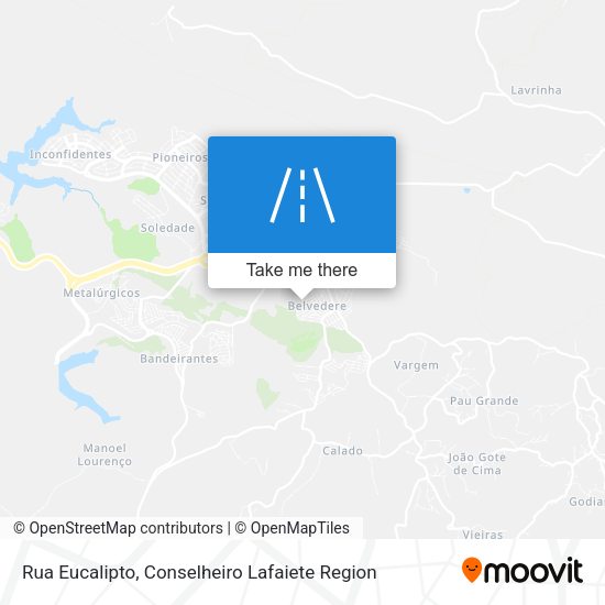 Rua Eucalipto map