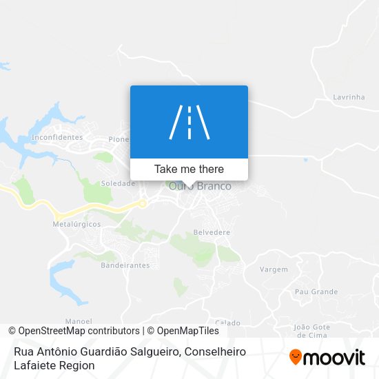 Rua Antônio Guardião Salgueiro map