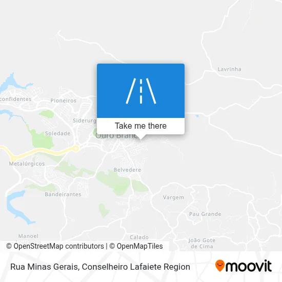 Rua Minas Gerais map