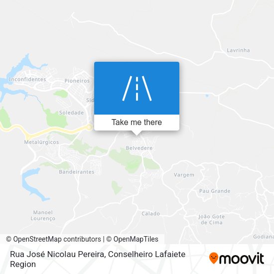 Rua José Nicolau Pereira map