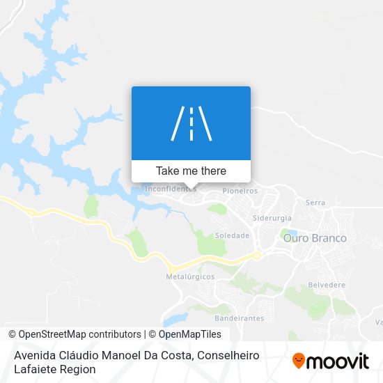 Avenida Cláudio Manoel Da Costa map