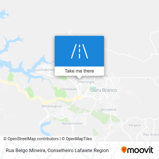 Rua Belgo Mineira map