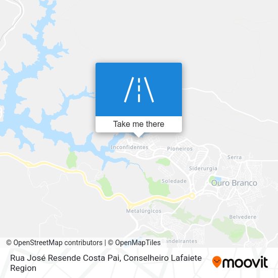 Rua José Resende Costa Pai map