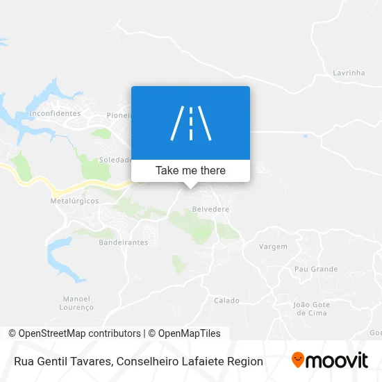 Rua Gentil Tavares map