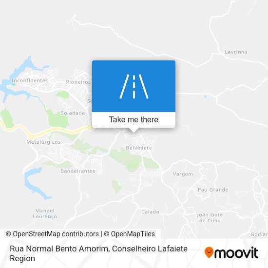 Rua Normal Bento Amorim map