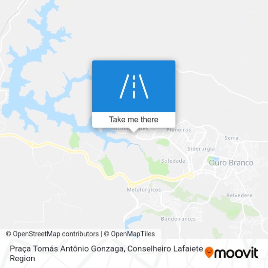 Praça Tomás Antônio Gonzaga map